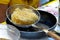 Fried bihon filipino noodle on the pan