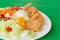 Fried breaded prawn Milanese with Salad