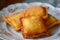 Fried Cheese Ravioli on Elegant Porcelain, Ideal for Italian Cuisine Guides and Menus