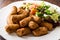 Fried Chicken Meatballs with Salad / Kofta or Kofte