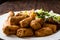Fried Chicken Meatballs with Salad / Kofta or Kofte
