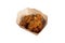 Fried chicken wings in batter in a package on a white background isolated for advertising. juicy chicken. fast food