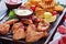 Fried chicken wings, Crispy Potato fries