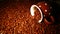 Fried Coffee Beans Background