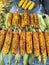 Fried corn on cuty streets as traditional Istanbul street food