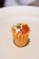 Fried crispy shrimp Kueh Pie Tee Singaporean Peranakan cuisine o