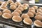 Fried Donuts On Conveyor