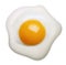 Fried egg isolated