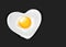 Fried egg like heart