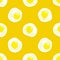 Fried egg omelet food chicken Seamless Pattern isolated wallpaper background