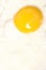 Fried egg with one yolk in pan