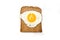 Fried egg on wholemeal toast