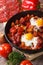 Fried eggs with chorizo and vegetables on the Flemish recipe