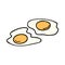 Fried eggs, morning Breakfast