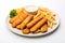 Fried fish sticks and French fries
