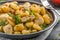 Fried gnocchi chicken curry