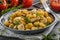 Fried gnocchi chicken curry