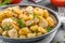 Fried gnocchi chicken curry