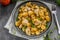 Fried gnocchi chicken curry