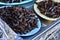 Fried grasshoppers