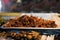 Fried grasshoppers at a Thai market