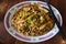 Fried hokkien chicken noodles stir fry