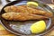 Fried mullet fish