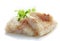 Fried pangasius fish fillet pieces