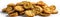 Fried Pickles Standing On White Background Wide Panoramic. Generative AI