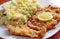 Fried pork schnitzel