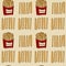 Fried potatoes. Seamless pattern.vector illustration.