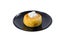 Fried quark cheese pancake with sour cream