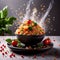 Fried rice, asian food cuisine, dynamic layout