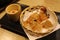 Fried shark skin at a Japanese izakaya in Beppu