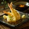 fried Shrimp Tempura with sauce 1