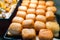 Fried steamed unstuffed bao bun