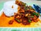 Fried stir chicken with red curry paste