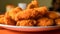 Fried Tasty Chicken Nuggets on the table