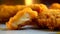 Fried Tasty Chicken Nuggets - view of cut nuggets