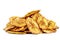 Fried thinly sliced banana chips,