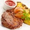 Fried veal steak