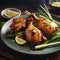 Fried Vietnamese Lemongrass Chicken High Quality Food Photography Gourmet Food