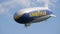 Friedrichshafen, Germany - April 9, 2023: Modern Zeppelin airship in the sky