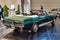 FRIEDRICHSHAFEN - MAY 2019: emerald dark green FORD MUSTANG T5 GT RALLY 1966 cabrio at Motorworld Classics Bodensee on May 11,