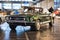 FRIEDRICHSHAFEN - MAY 2019: emerald dark green FORD MUSTANG T5 GT RALLY 1966 cabrio at Motorworld Classics Bodensee on May 11,