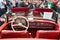 FRIEDRICHSHAFEN - MAY 2019: red interior MERCEDES-BENZ 220 S PONTON W187 1957 cabrio at Motorworld Classics Bodensee on May 11,