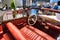 FRIEDRICHSHAFEN - MAY 2019: red interior MERCEDES-BENZ 220 S PONTON W187 1957 cabrio at Motorworld Classics Bodensee on May 11,