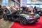 FRIEDRICHSHAFEN - MAY 2019: silver carbon MERCEDES-AMG GT C190 R190 2014 cabrio at Motorworld Classics Bodensee on May 11, 2019 in