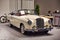 FRIEDRICHSHAFEN - MAY 2019: white beige ivory MERCEDES-BENZ 220 S PONTON W187 1957 cabrio at Motorworld Classics Bodensee on May