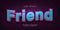 friend editable text effect